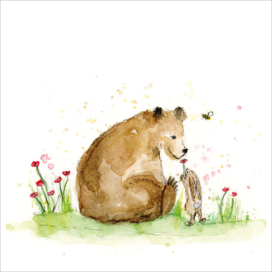 Bear and Hare Birthday Card