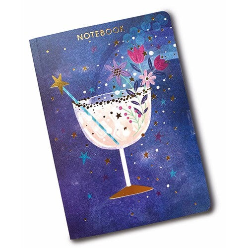 Bubbles Cocktail A6 Notebook