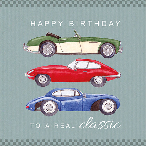 A Real Classic Cars Birthday Card