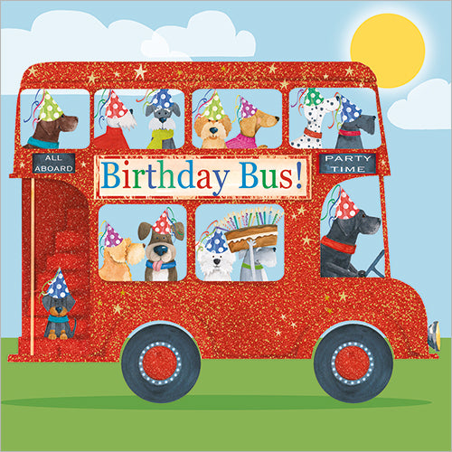Birthday Bus Birthday Card