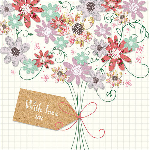 Bouquet with Love Floral Card