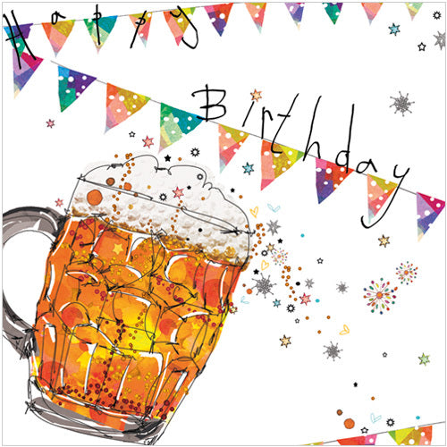 Birthday Pint Happy Birthday Card