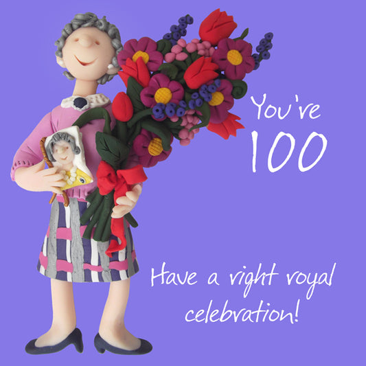 100th Birthday Card - You're 100