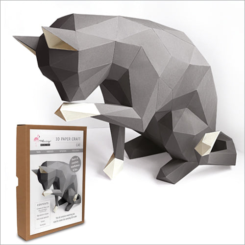 Cat 3D Papercraft Kit