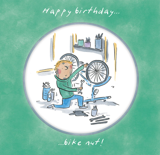 Bike Nut Bicycle Themed Birthday Card